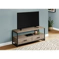 thumbnail image 2 of Bowery Hill Tv Stand 48 Inch Console Living Room Bedroom Laminate Brown, 2 of 5