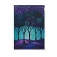 thumbnail image 6 of Yayeee Garden Flag 12" x 18" Double Sided Outdoor Yard Lawn Holiday Decorations, Purple Moonlight Forest, 6 of 6