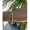 thumbnail image 2 of 14K Yellow Gold Plated 3.20Ct Lab Created Diamond Tennis Bracelet 7"4MM, 2 of 3