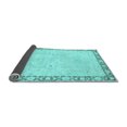 thumbnail image 2 of Ahgly Company Indoor Square Oriental Light Blue Modern Area Rugs, 8' Square, 2 of 4