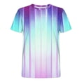 thumbnail image 4 of Wancir Chemises pour Hommes Liquidation Vente Hommes Mode Décontractée Imprimé Sport Manches Courtes Col Rond Blouses Chemises, 4 of 4