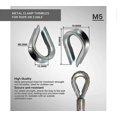 thumbnail image 5 of Industrial|heart Lug M5 |galvanized Steel Cable Protector| Diameter Steelcable 5mm |pack 25, 5 of 5