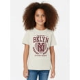 thumbnail image 3 of Wonder Nation Girls' Graphic Brooklyn Tee with Short Sleeves, Sizes 4-18, 3 of 7
