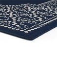 thumbnail image 2 of Noble House Midnight 5' 3" x 7' Outdoor Border Area Rug in Navy and Ivory, 2 of 5