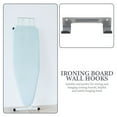 thumbnail image 2 of Pungan ironing board hanger Ironing Board Hanger Metal Iron Store Hook Wall Mount Rack Dual Hook Grey,6.02"X1.77"X1.77", 2 of 11