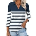 thumbnail image 2 of Womens Spring Tops Casual Womens Shirts Casual Graphic 3/4 Length Sleeve Womens T Shirts Women's Blouses My Reorder List Fashion Gifts, 2 of 7
