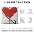 thumbnail image 5 of Valentines Day Pillow Covers Inch Red Throw Pillow Covers for Holiday Love Heart Wedding Cushion Covers Decoration for Sofa Decor, 5 of 5
