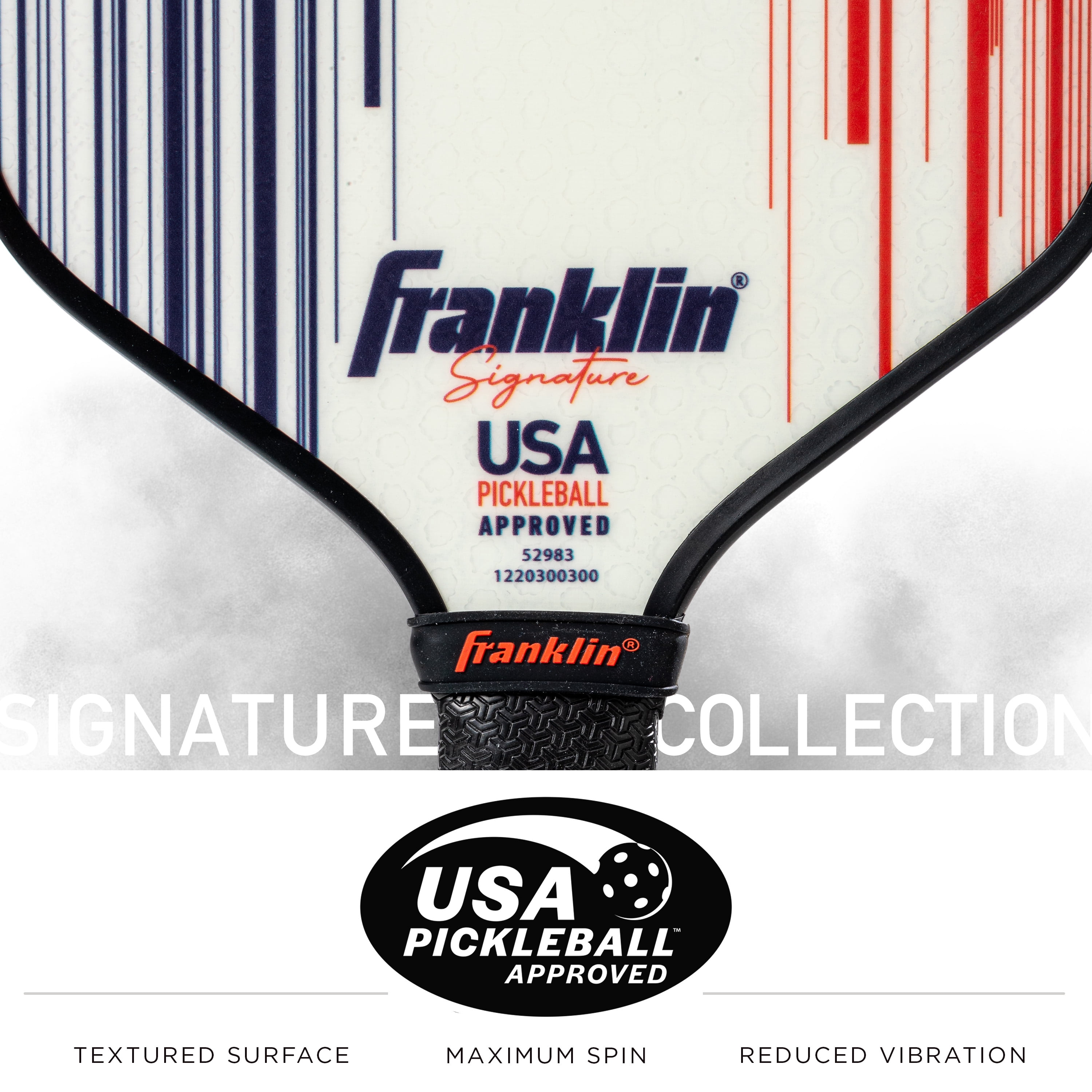 Franklin Sports Signature Pro Pickleballs - 13mm Poly Core Racket - White