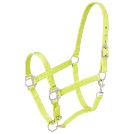 Tough 1 Nylon Halter with Satin Hardware, Neon/Green, Horse