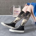 thumbnail image 5 of Pofeuu Graceful Snow Leopard Print Stockings, Adult Running Hiking Socks for Youth and Adult, 5 of 6