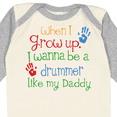 thumbnail image 4 of Inktastic Drummer Like Daddy Boys or Girls Long Sleeve Baby Bodysuit, 4 of 5