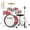Metallic red, variant on Donner Kids Size Drums Sets 14" 5-Piece Complete Drum Kit for Child Beginners, Percussion Musical Toy, Metallic Blue