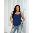 thumbnail image 4 of Beautyin Plus Size Tank Top for Women Adjustable Spaghetti Wide Straps Sleeveless T-shirts Cami, 4 of 8