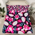 thumbnail image 2 of jejeloiu Pitaya Bed Sheets,Tropical Fruit King Sheets,Pink Black Sheet Set For Men Women,Super Cozy Room Decor,4-Piece, 2 of 7