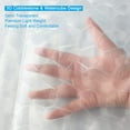 thumbnail image 2 of Clear Shower Curtain Liner, 3D Cobblestone & Watercube Semi Transparent EVA Shower Liner Waterproof for Shower Stall, Bathroom, 72 x 72 inch, 12 Hooks (Clear-Cube), 2 of 8