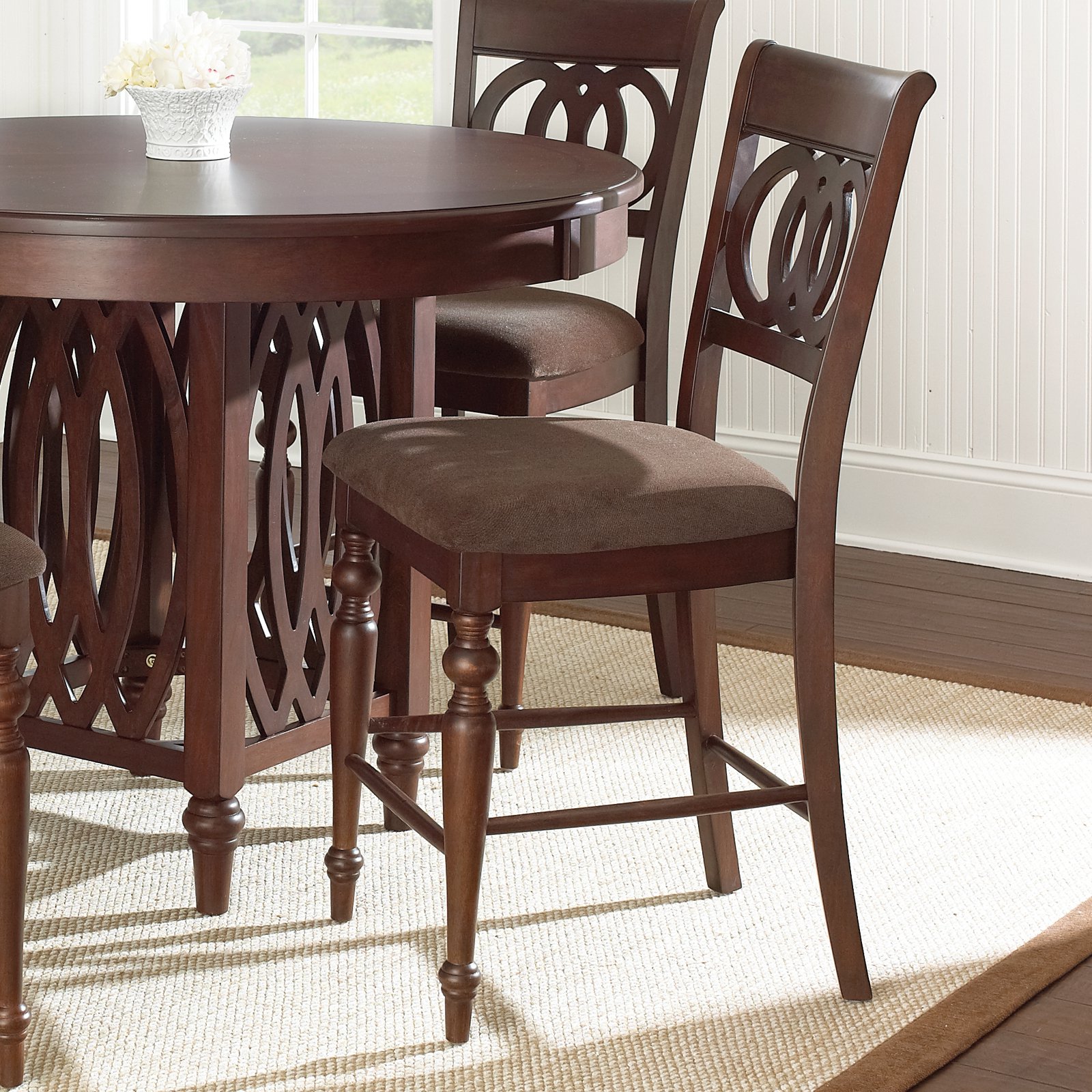 Steve Silver Dolly Counter Height Dining Chair Set of 2 Medium