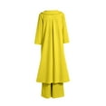 thumbnail image 4 of NMMUED Summer Two Piece Sets for Women Linen Outfits Women 2 Piece 2 Piece Lounge Set Women Gauze Sets for Women 2 Piece Matching Sets Women Clothing, Yellow M, 4 of 5
