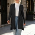 thumbnail image 5 of Azrian Women’s Open Front Duster Cardigan, Casual Long Sleeve Layering Sweater Sizes S-2XL, 5 of 8