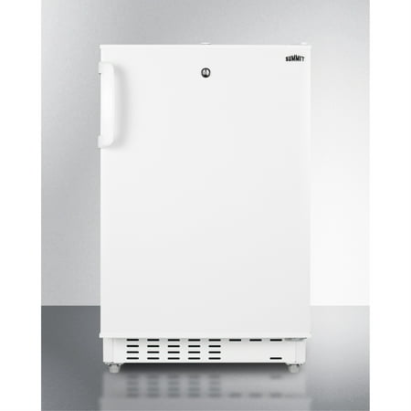 ADA compliant built-in or freestanding 20  wide refrigerator-freezer for residential use with lock