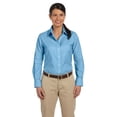 thumbnail image 1 of The Harriton Ladies Long Sleeve Oxford Shirt with Stain-Release - LIGHT BLUE - 4XL, 1 of 2