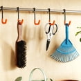 thumbnail image 6 of 12 Pack Rafter Hangers Hooks, Garage Bike Hooks with Orange Non Slip Coating, Large S Hanger for Hanging Bike, Ladders Ropes, 6 of 7