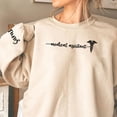 thumbnail image 5 of Custom Medical Assistant Embroidered Sweatshirt for Women, MA Nurse Crewneck, Medical Assistant Shirts Gift for Nurse (White, 3XL), 5 of 7