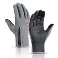 thumbnail image 1 of Winter Gloves For Men Waterproof Windproof Cold Gloves Snowboard Motorcycle Riding Driving Warm Touchscreen Zipper Glove, 1 of 5