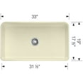 thumbnail image 2 of Blanco 525012 33 in. Cerana Apron Single Bowl White, 2 of 7