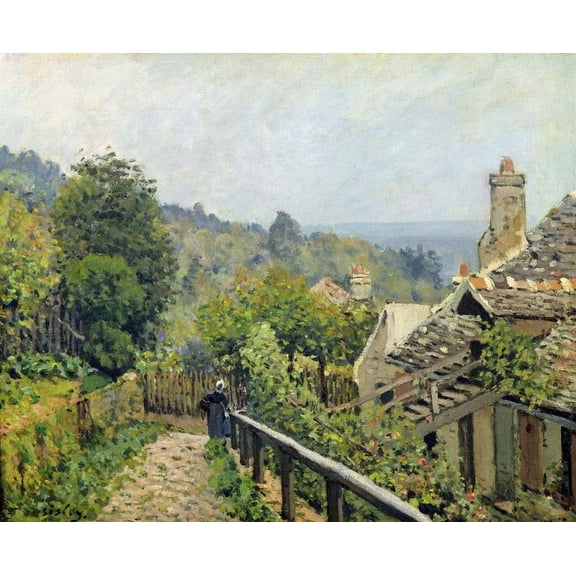 Sisley "Louveciennes or, The Heights at Marly" (1873) Wall Decal