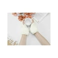thumbnail image 5 of INSPIRE CHIC Women's Elastic Faux Fur Knit Gloves Winter Warm Soft Half Finger Thumb Hole Furry Wrist Sleeves for Windproof Plush Dress White, 5 of 6