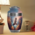thumbnail image 5 of MUKTIVE Eagle Urn for Ashes Adult Male & Women - Grey Funeral & Burial Urns for Adults - Cremains Ash Holder - Remembrance Gift for Loss for Husband - 10 Inch, 5 of 6