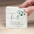 thumbnail image 4 of CounterArt "Walk By Faith" Artistic Freestanding Solid Wood Block Sign 3.75" Square, 4 of 5