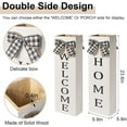 thumbnail image 3 of Outdoor Planters for Porch Decor 23.6 Inches Tall, Reversible Wooden Welcome Home Porch Sign, Entryway Front Door Rustic Decoration, 3 of 6
