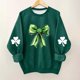 thumbnail image 1 of Blusas y camisas de manga larga con cuello redondo para niños Estampado del Día de San Patricio Estampados de manga larga Casual Suelto Forro polar para mayor calidez Sudadera con capucha de manga lar, 1 of 5