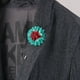 thumbnail image 2 of Flor de solapa de de hecho a mano Boutonniere Stick Pin accesorios de novio para hombre Zulema Tie Pin de la solapa, 2 of 8