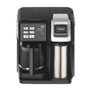 Hamilton Beach FlexBrew Black Finish 12-Cup and Single Serve Coffee Maker