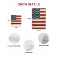 thumbnail image 6 of American Flag Dish Towels Set, Waffle Weave Kitchen Towels 2 Pieces, Vintage Red BlueUSA Flag Microfiber Hair Face Bath Tea Towel Absorbent Quick Drying Cleaning Dish Cloths, 12"x12", 6 of 7