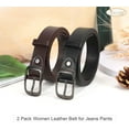 thumbnail image 6 of 2 Pack Women Leather Belt, Fashion Ladies Belt with Pin Buckle for Jeans Pants, 6 of 7