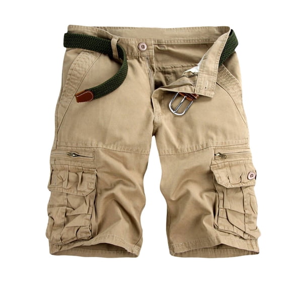 FcBaudy, Shorts Shorts pour Hommes Homme Short Décontracté pour Homme Couleur Extérieur Poche Plage Travail Pantalon Cargo Short Pantalon Homme Pantalon imitation denim