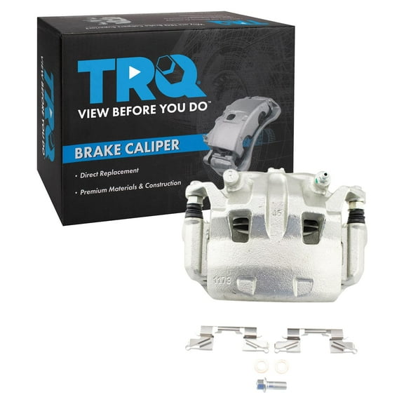 TRQ Front Right Brake Caliper w/Bracket Passenger Side Compatible with 2005-2021 Nissan Frontier 2005-2012 Pathfinder 2005-2015 Xterra