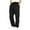 Black, variant on Ediodpoh Men's Rope Loosening Waist Solid Color Pocket Trousers Loose Sports Trousers Men’s Pants Grey S