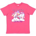 thumbnail image 3 of Inktastic My Grandma Loves Me Unicorn Youth T-Shirt, 3 of 5