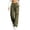 Army Green, variant on Soft Ripped Wide Leg Sweatpants for Women Elastic Drawstring Waist Loose Casual Jogger Pants Fashion Y2K Streetwear Pants with Pocket Coffee