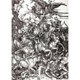 thumbnail image 2 of Durer, Albrecht 18x24 White Modern Wood Framed Museum Art Print Titled - The Four Horsemen of The Apocalypse, 2 of 4