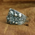 thumbnail image 4 of 925 Sterling Silver Skulls Grave Ring Biker Punk Jewelry TA257 US Size 8, 4 of 15