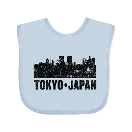 

Inktastic Tokyo Japan City Skyline with Grunge Gift Baby Boy or Baby Girl Bib