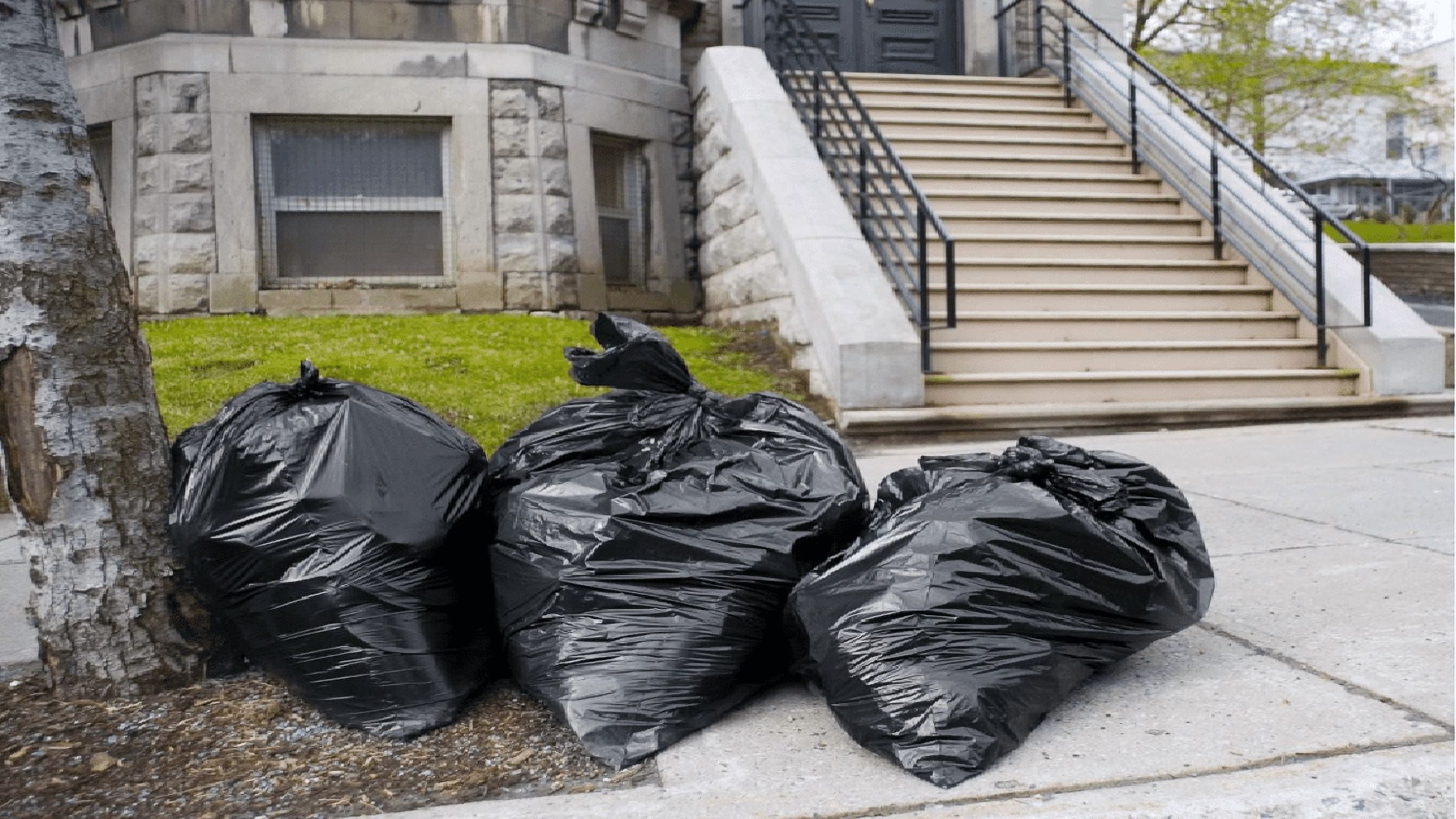 100 Count 55-60 Gallon Trash Bags, Sturdy & Tear-Resistant Commercial Can Liners 55 Gallon, Large Garbage Bags, Large Black Trash Bags for Commercial, Lawn and Leaf Bags