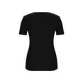 thumbnail image 3 of ATENAR Womens Shirts Fitted T Shirts Casual Short Sleeve Tee Black L, 3 of 9