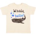 thumbnail image 3 of Inktastic Whale, Hello Cute Whale Shark with Bubbles Boys or Girls Toddler T-Shirt, 3 of 5