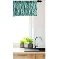 thumbnail image 2 of Ambesonne Botanical Valance Pack of 2, Eucalyptus Leaves Buds, 42"X12", Teal Brown White, 2 of 3